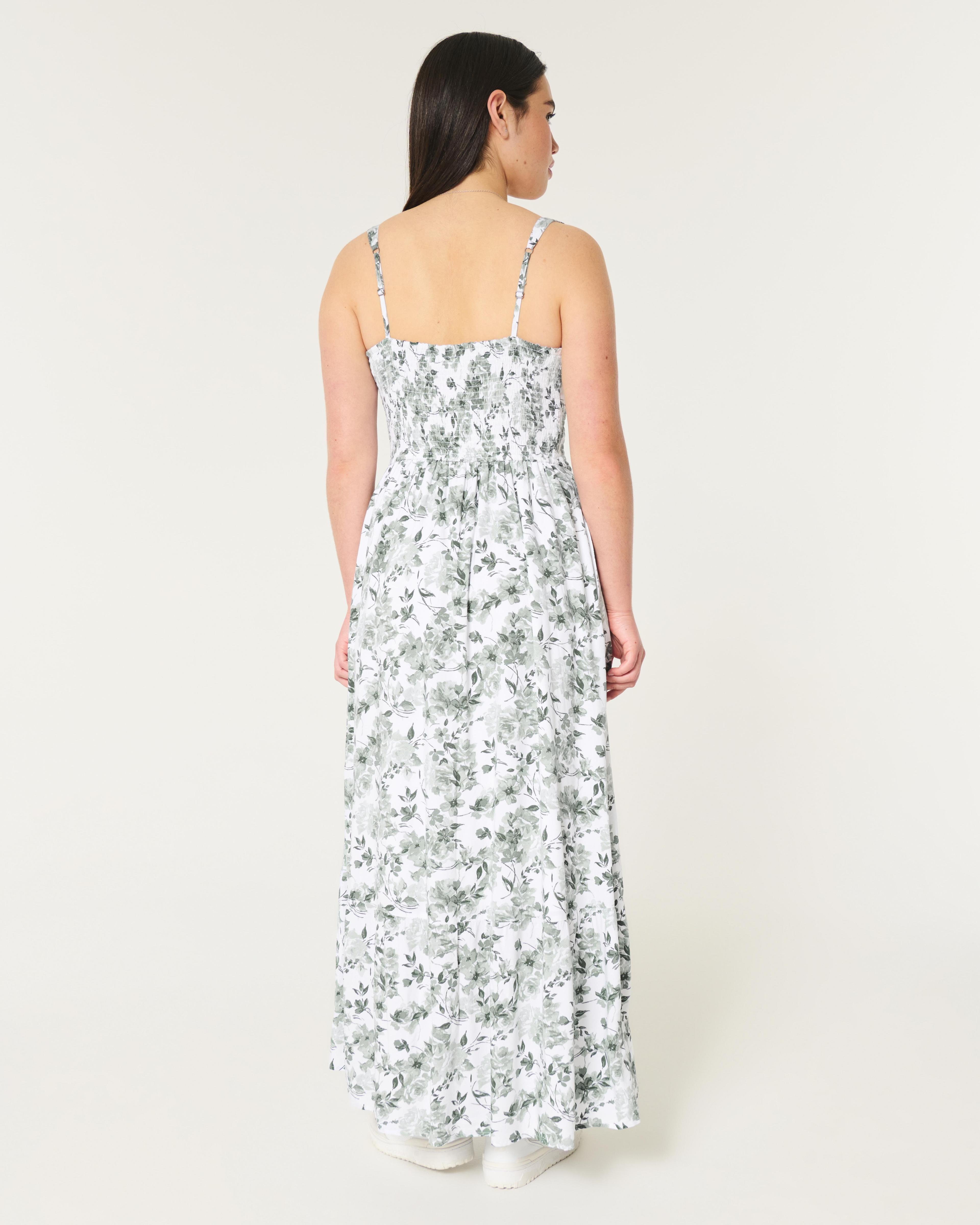 Hollister Sofia Side-Smocked Maxi Dress Product Image