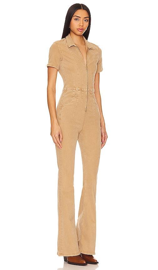 Free People Jayde Denim Flared Jumpsuit Product Image