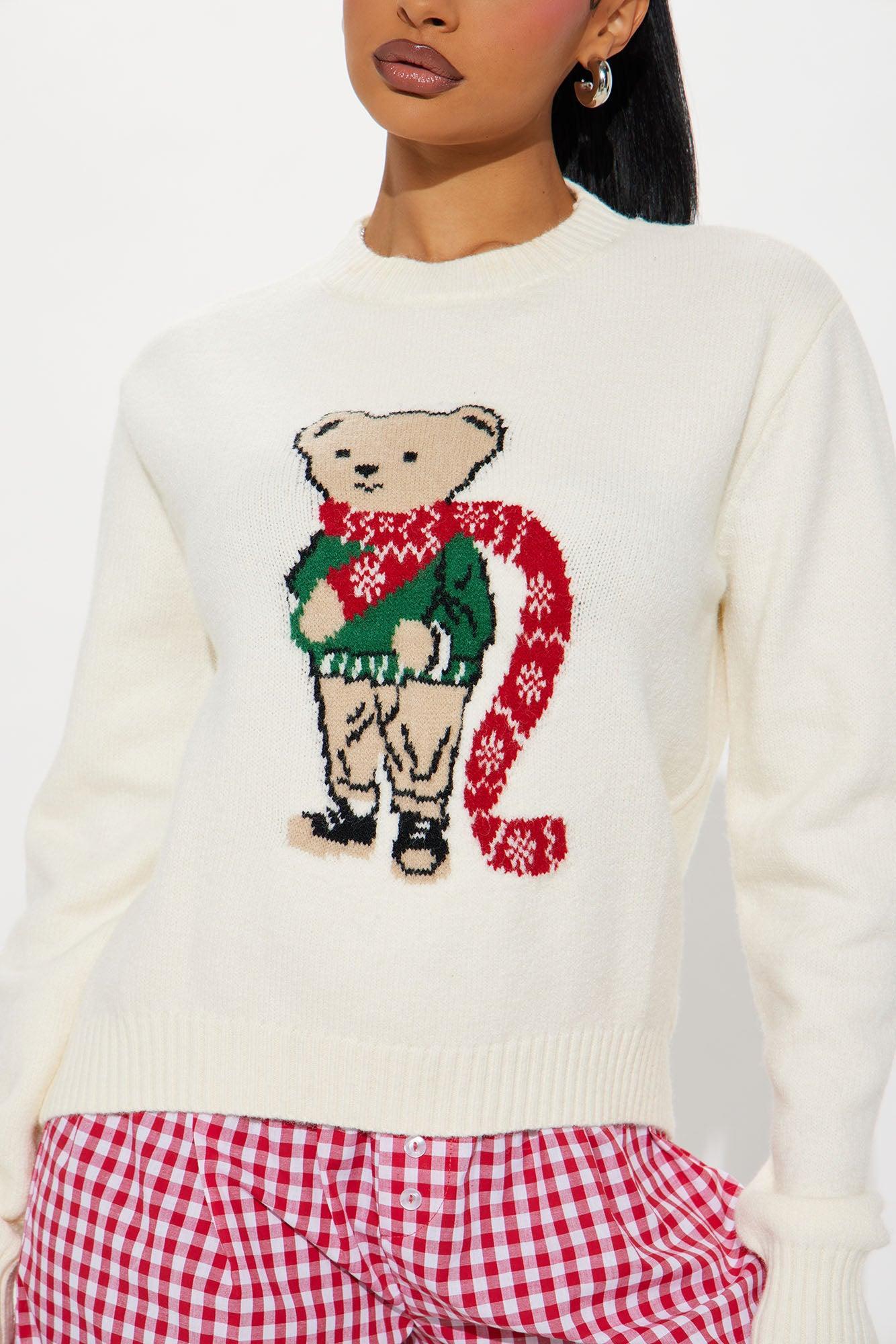 Beary Merry Christmas Sweater - Ivory/combo Product Image