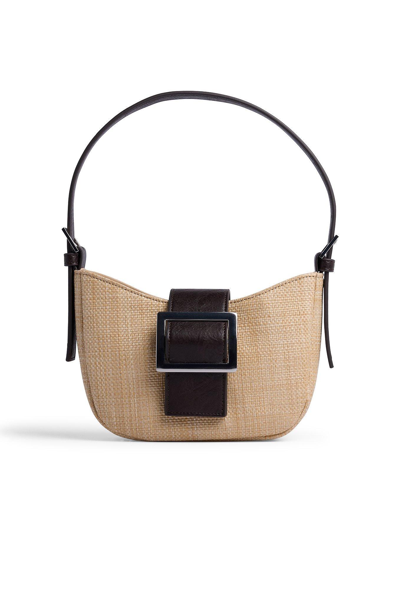 Raffia Buckle Detail Handbag Product Image