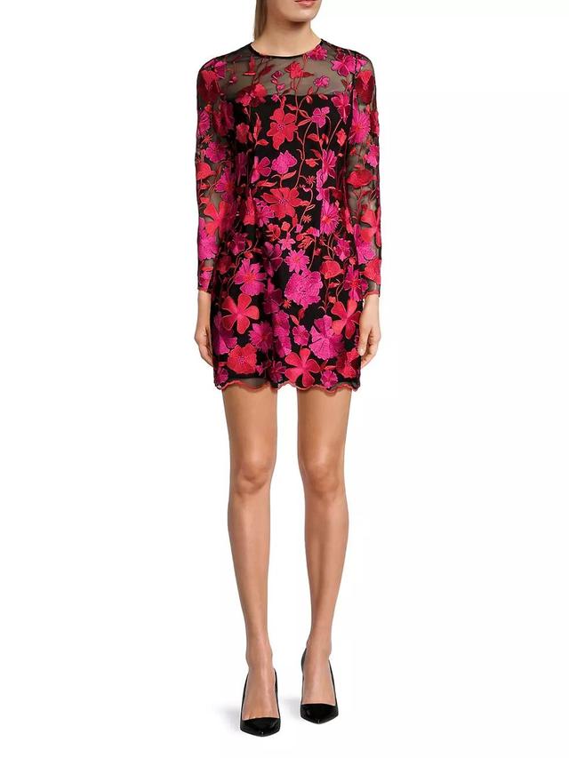 Scottie Floral Mesh Mini Dress Product Image