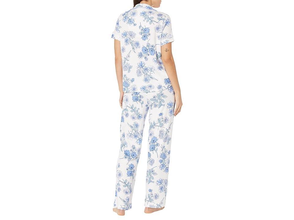 Karen Neuburger Spring Dreamer Girlfriend Short Sleeve Long PJ Set (Dreamer Floral) Women's Pajama Sets Product Image