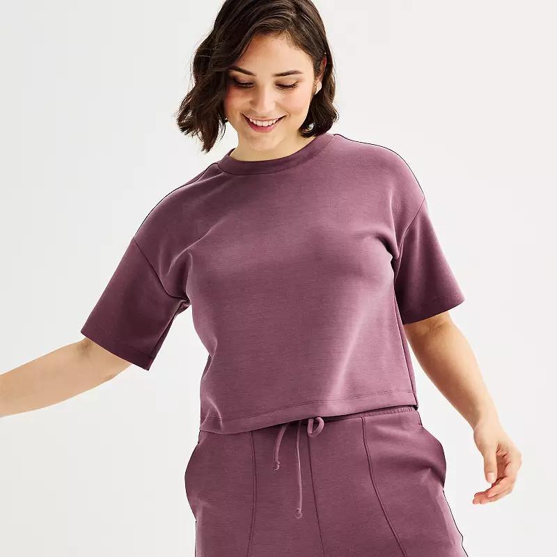 Womens FLX Solace Boxy Tee Pale Purple Product Image