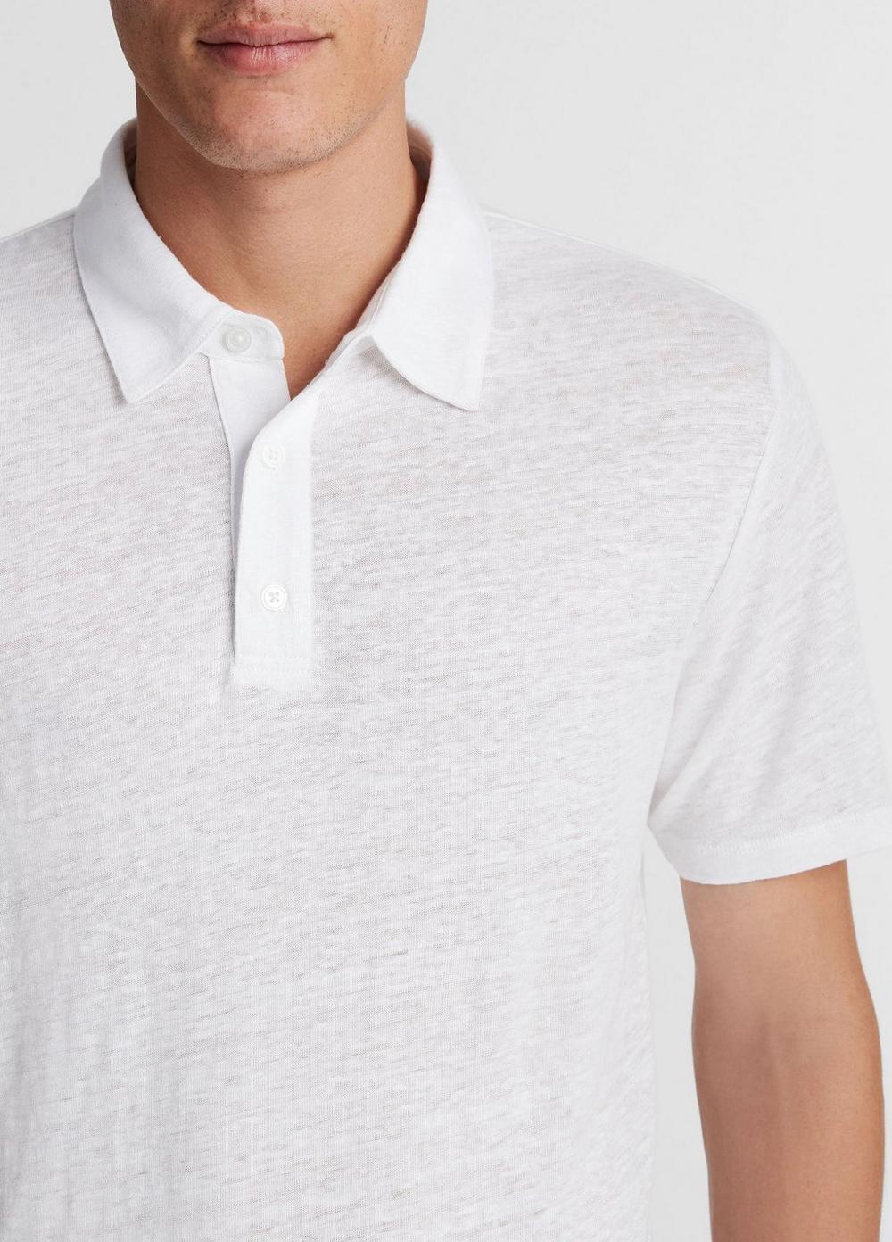 Linen Polo Shirt Product Image