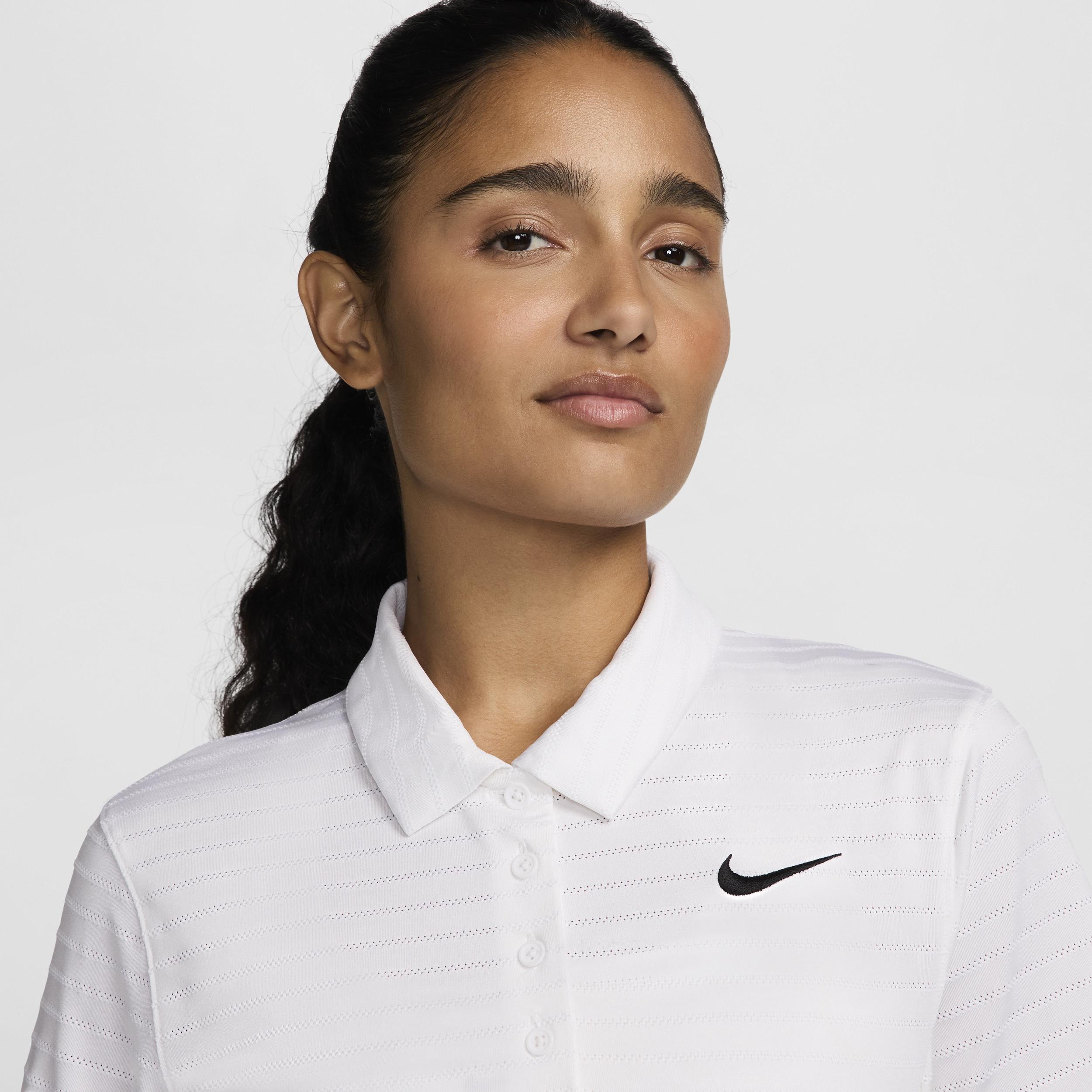 Nike Women's Victory Dri-FIT Short-Sleeve Striped Golf Polo Product Image