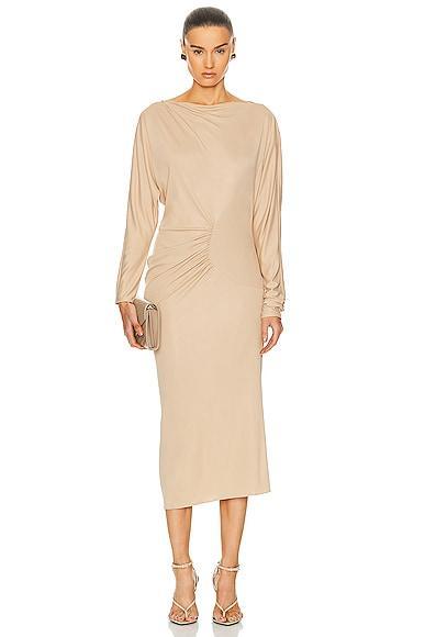 Womens Oron Gathered Long-Sleeve Dress Product Image