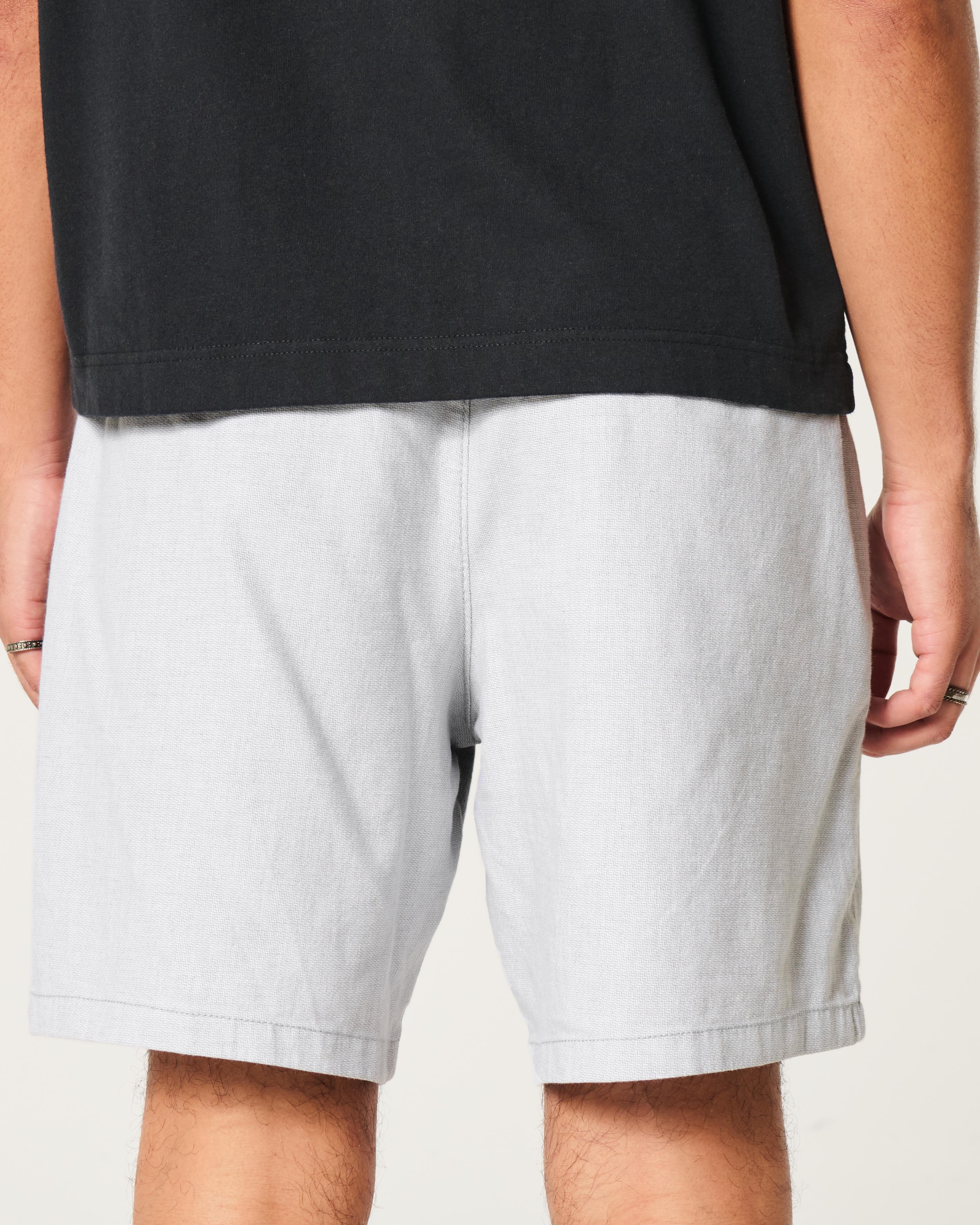 Flex-Waist Textural Woven Shorts 8" Product Image