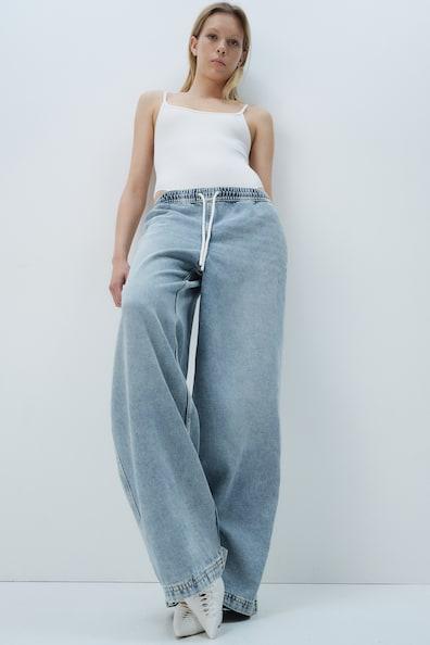 Denim Pull-on Pants Product Image