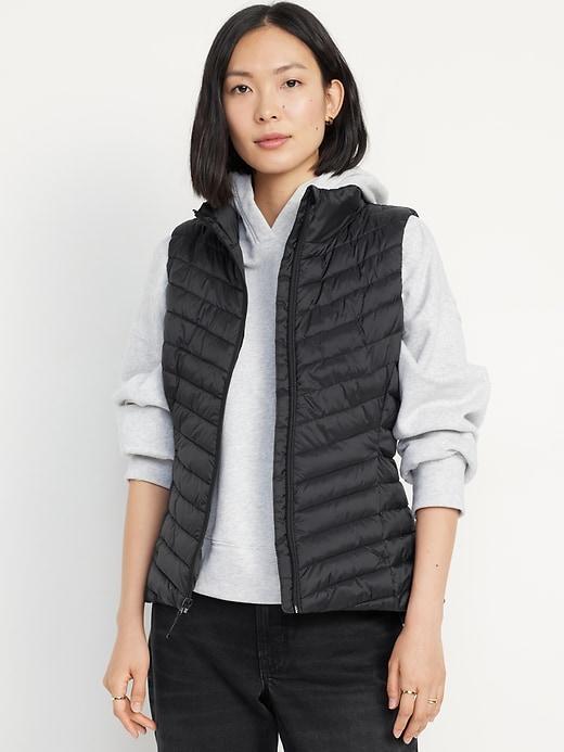 Narrow-Channel Puffer Vest Product Image