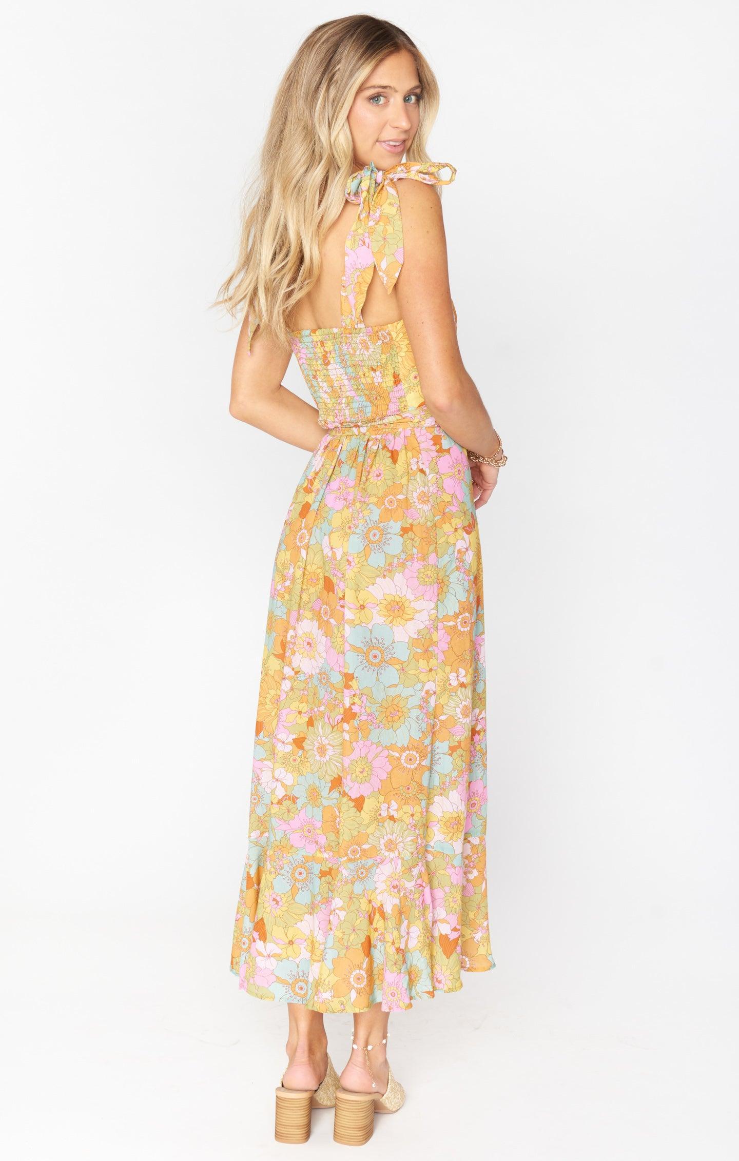 Claire Midi Dress ~ Groovy Blooms Product Image