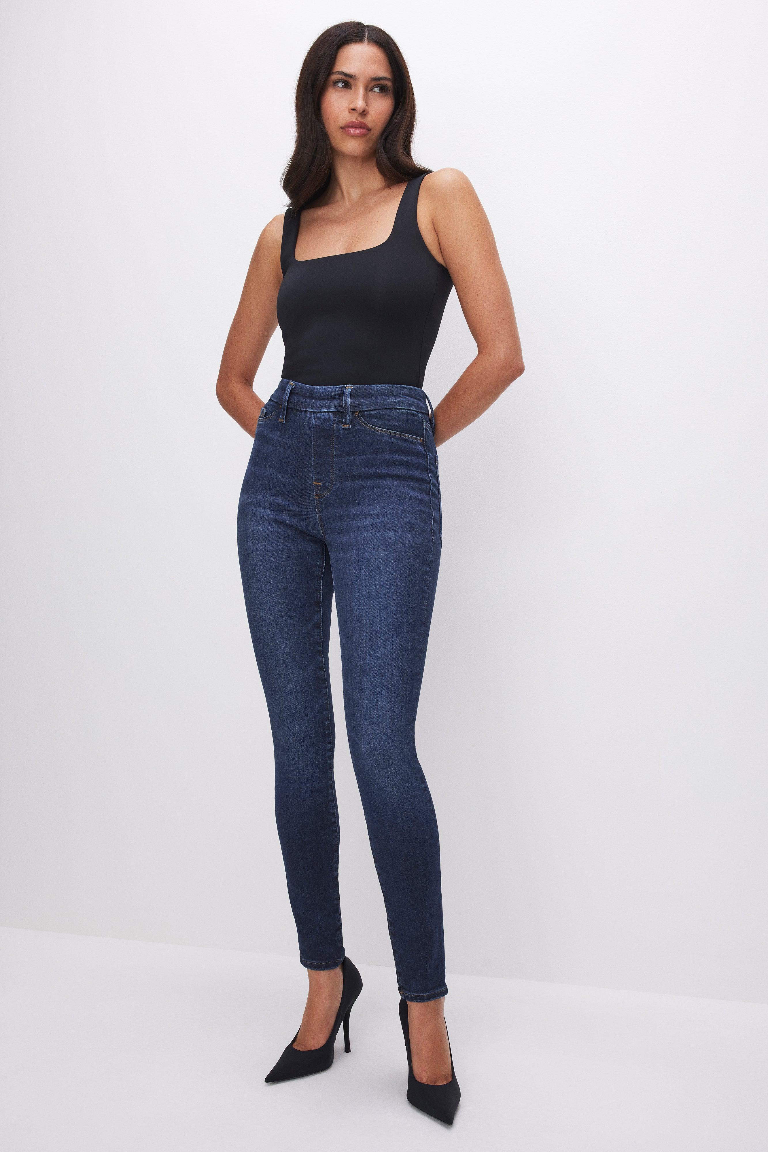 POWER STRETCH PULL-ON SKINNY JEANS | INDIGO491 product image