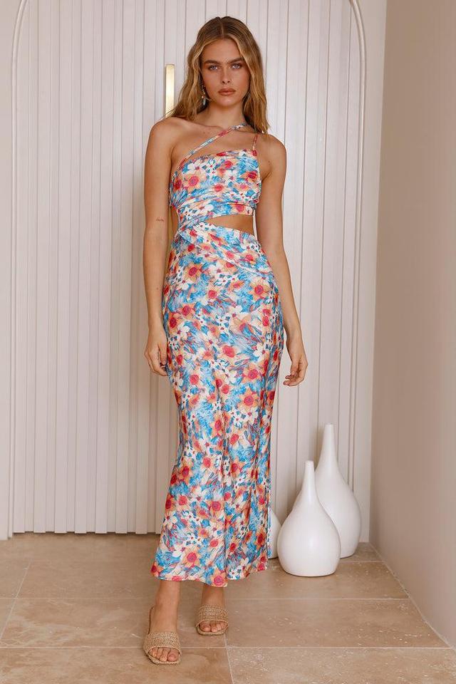 Exploring Greece Maxi Dress Blue Product Image