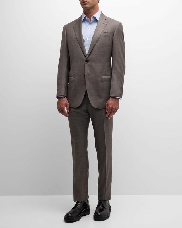 Men's Solid Wool-Blend Suit Product Image