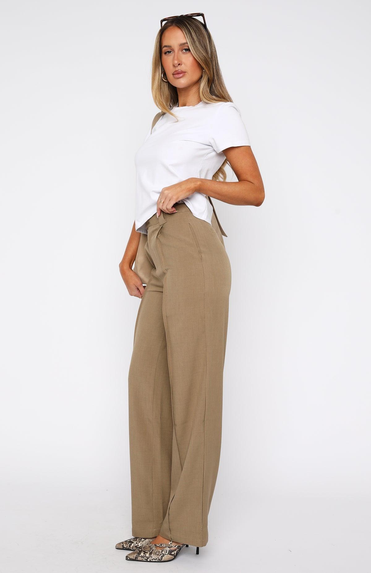 Don't Say It Tailored Pants Hazelwood Product Image