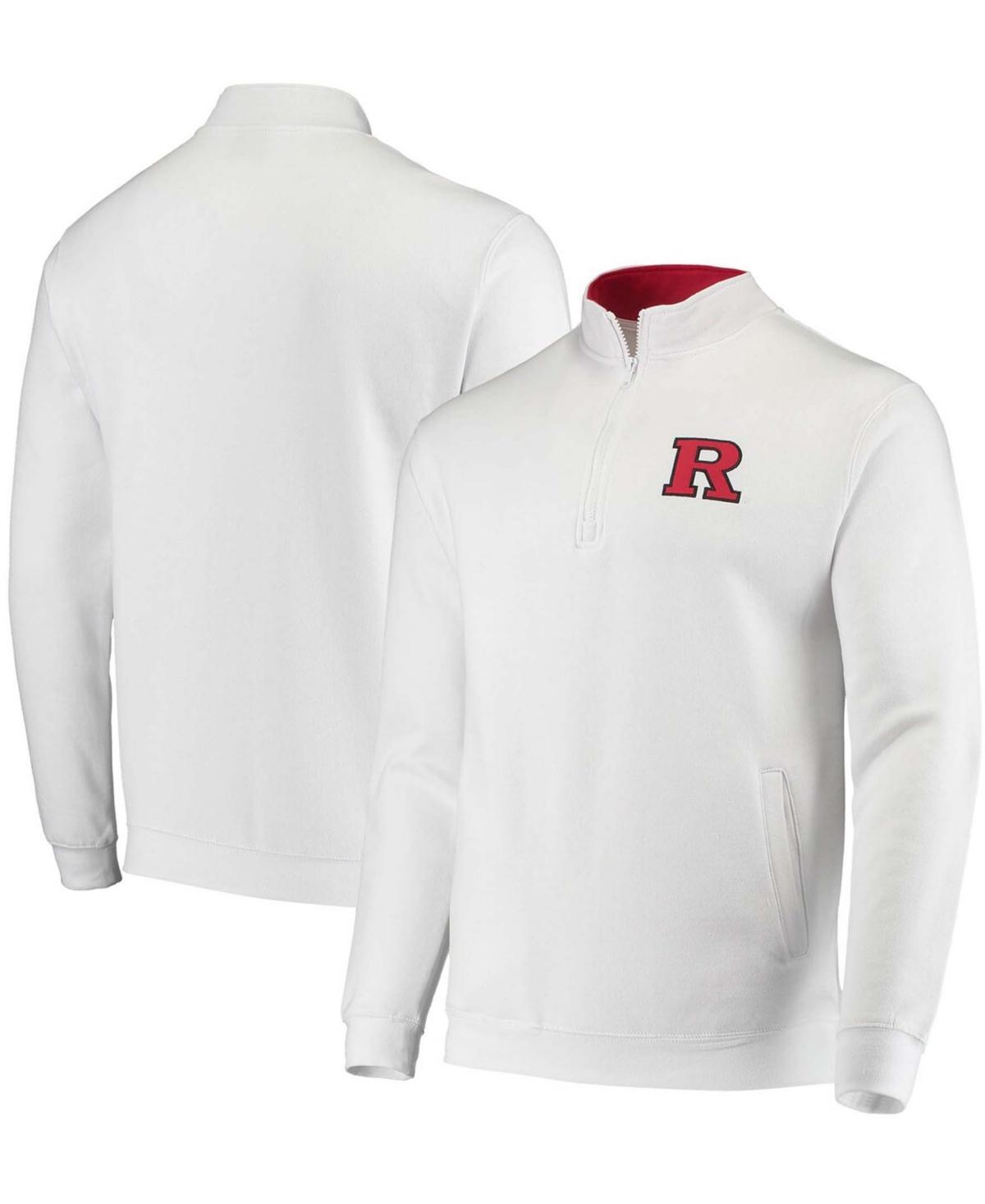 Mens White Rutgers Scarlet Knights Tortugas Logo Quarter-Zip Jacket Product Image