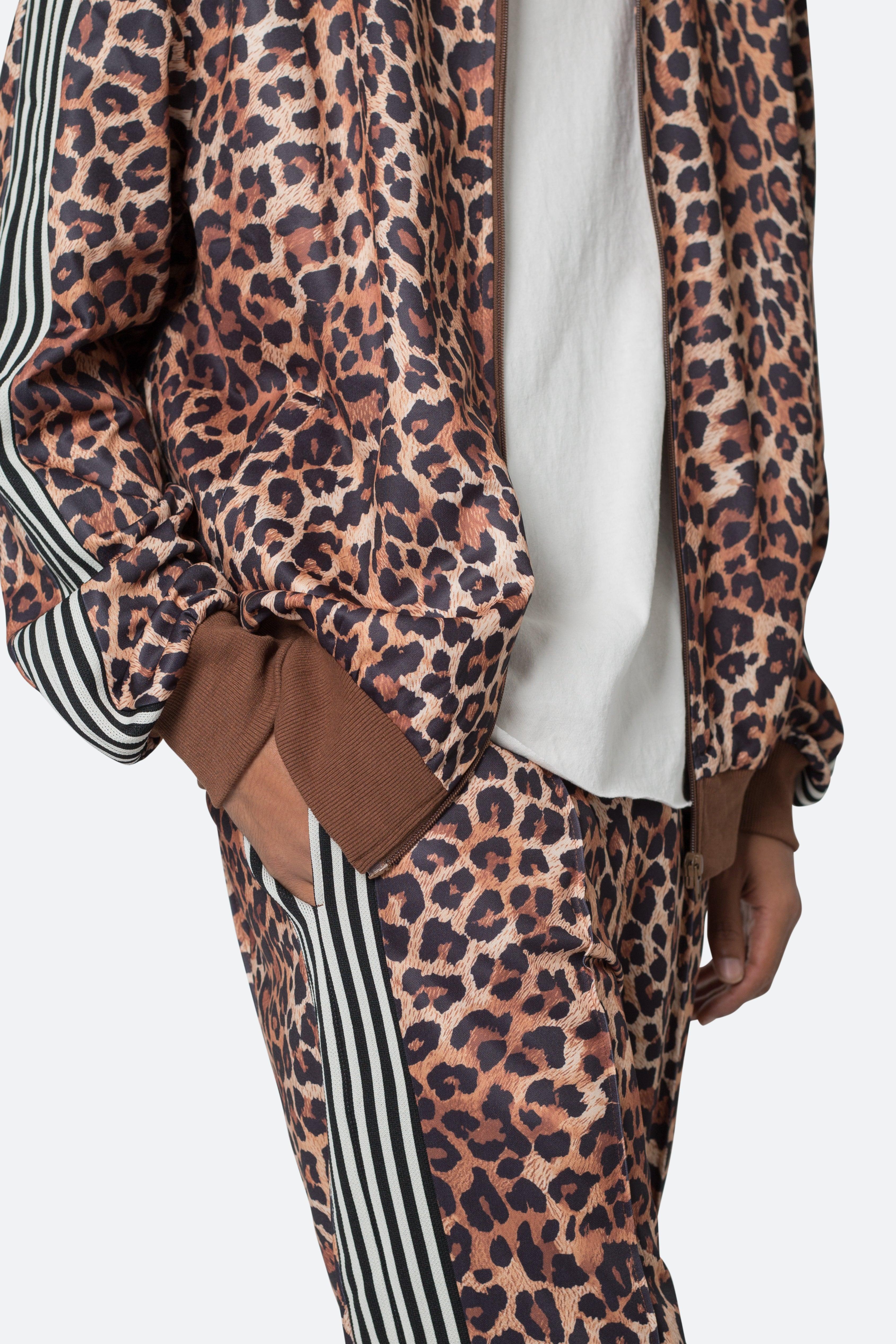 Leopard Track Jacket - Leopard Print Product Image