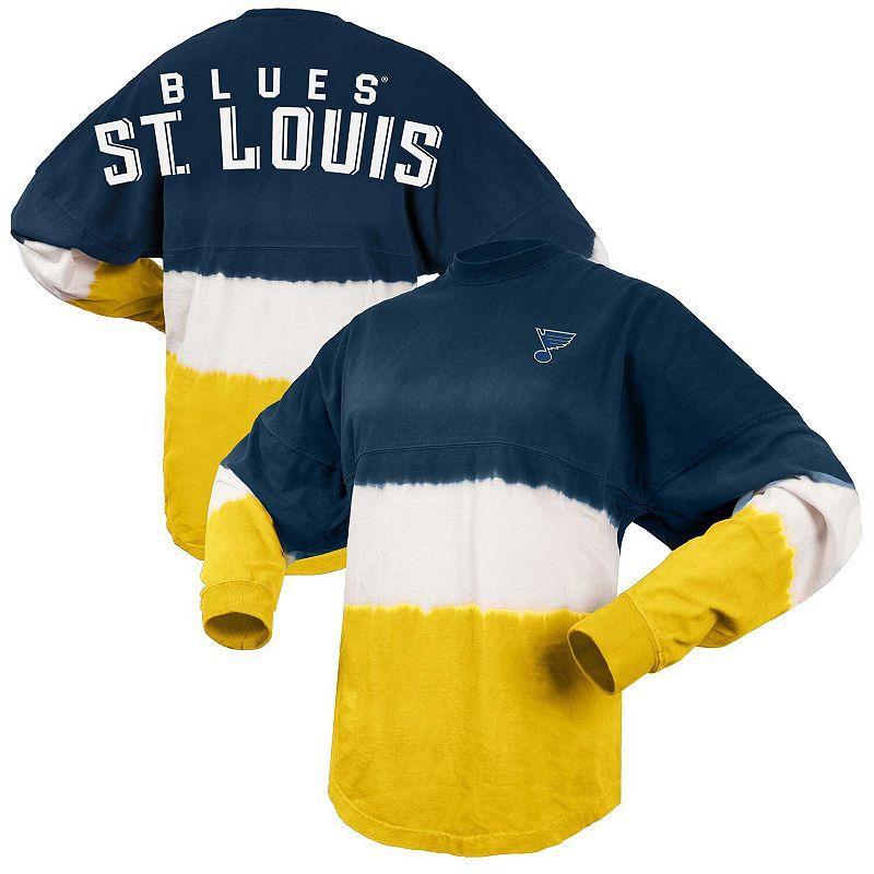 Womens Spirit Jersey /Gold St. Louis Blues Ombre Long Sleeve T-Shirt Product Image