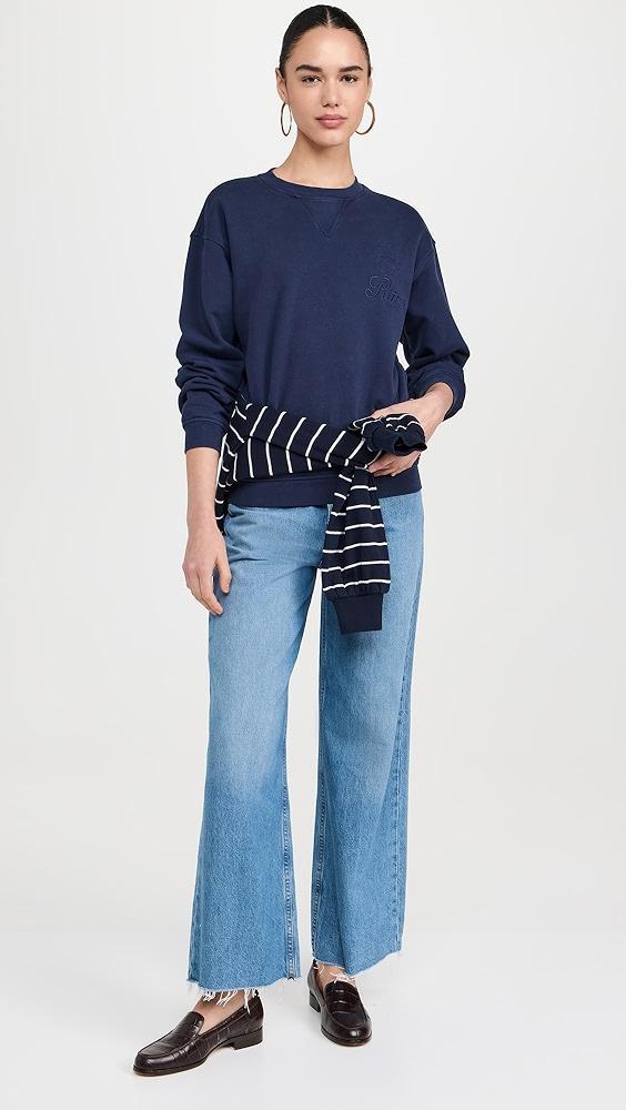 FRAME Le Low Baggy Wide Leg Cut Off Jeans | Shopbop Product Image