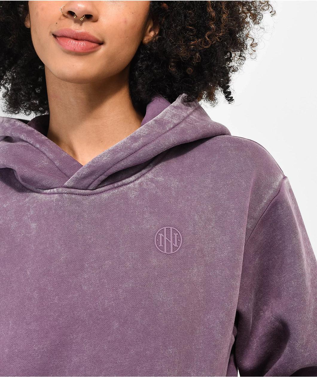 Ninth Hall Fundamentals Violet Wash  Relaxed Hoodie Product Image