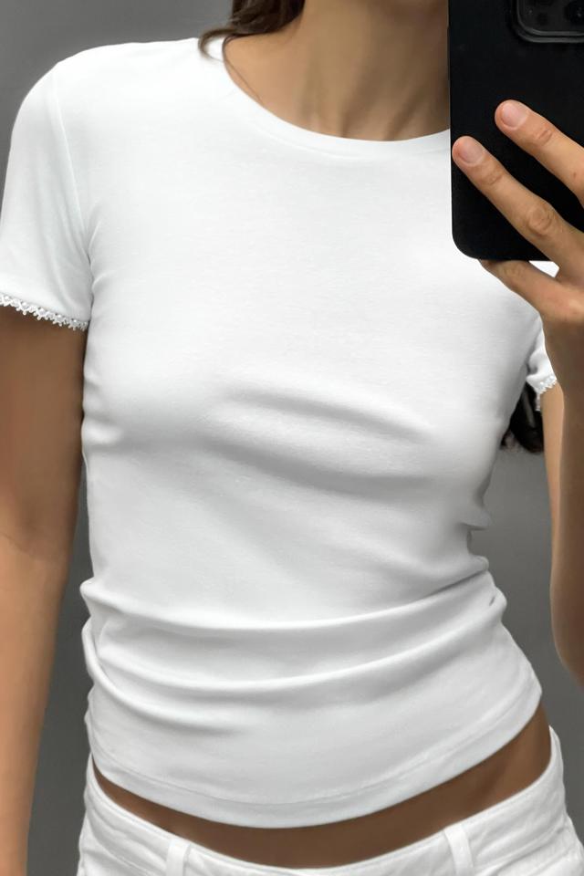 SHORT SLEEVE PEARL T-SHIRT Product Image