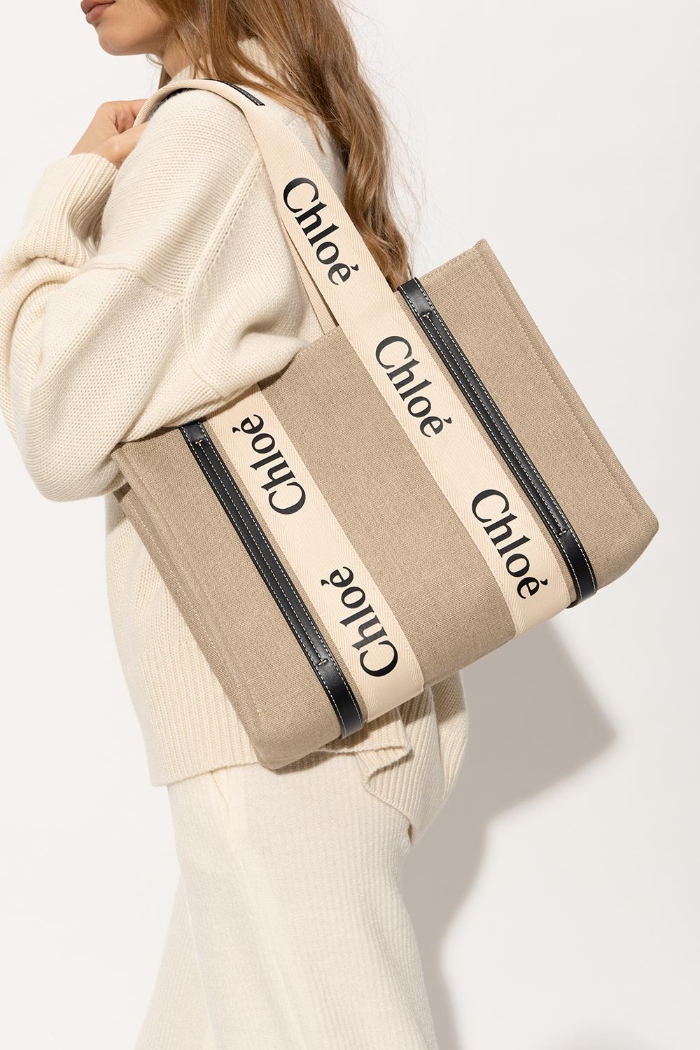 Woody Tote Bag In Beige Product Image