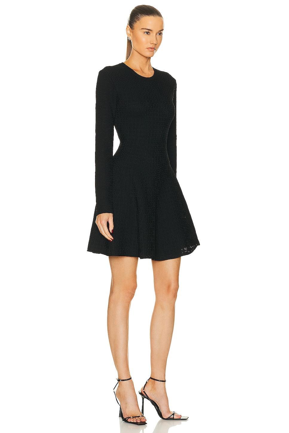 Givenchy Long Sleeve Short Dress in Black Product Image