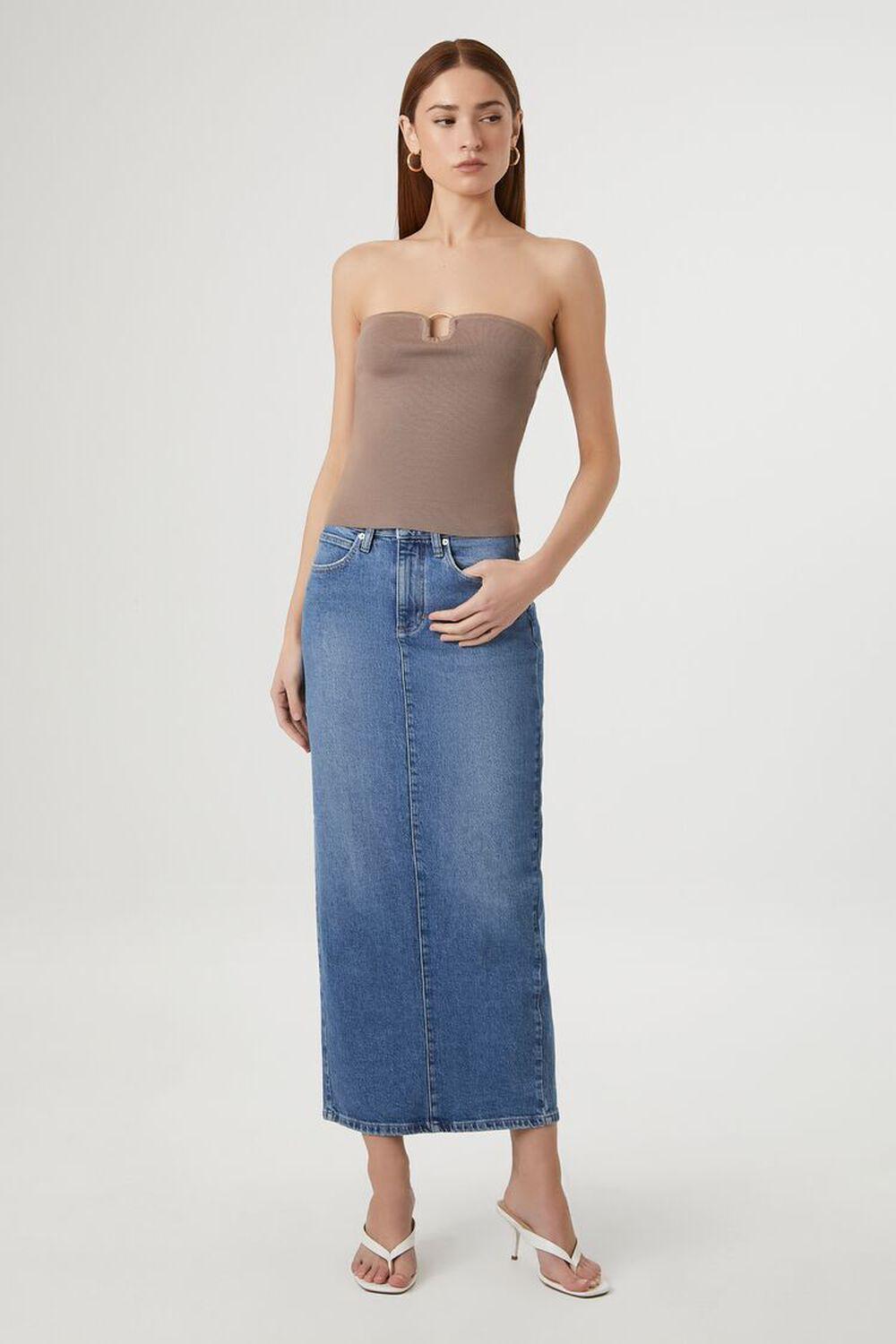 Sweater-Knit Ribbed Tube Top | Forever 21 Product Image