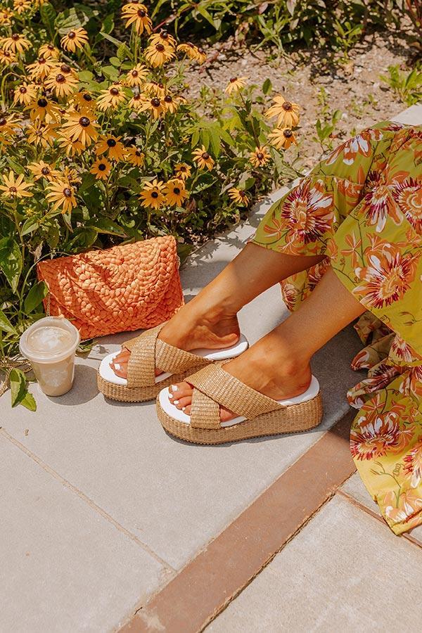 The Josie Raffia Woven Platform Wedge product image