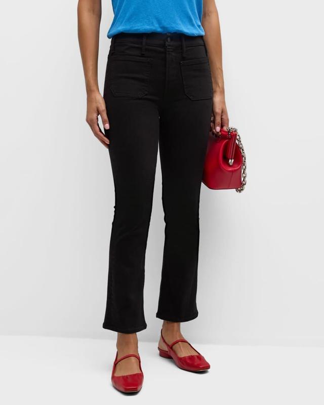 The Patch Pocket Insider Ankle Jeans In Black Product Image