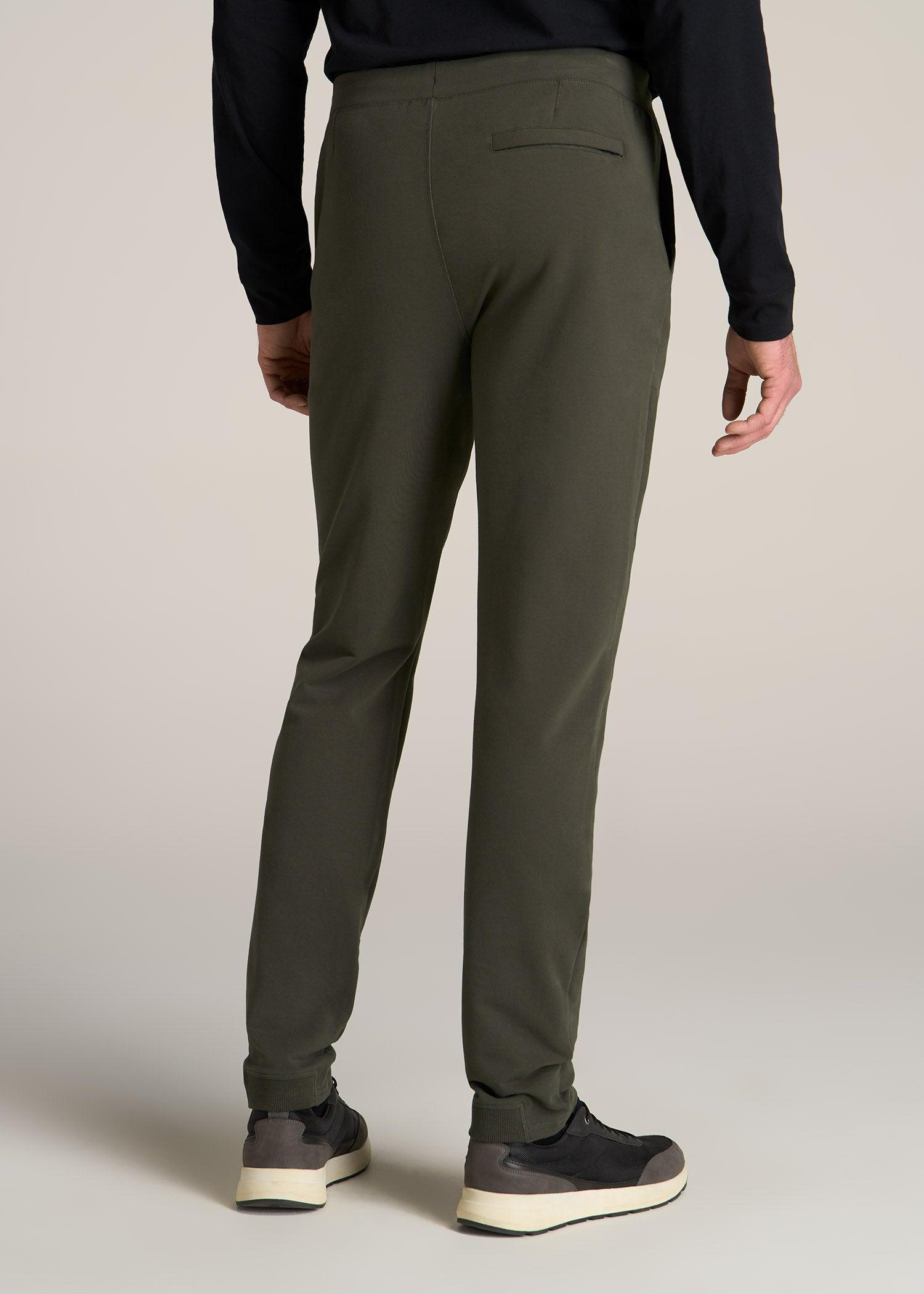 Microsanded French Terry Sweatpants For Tall Men in Hunter Green Male Product Image