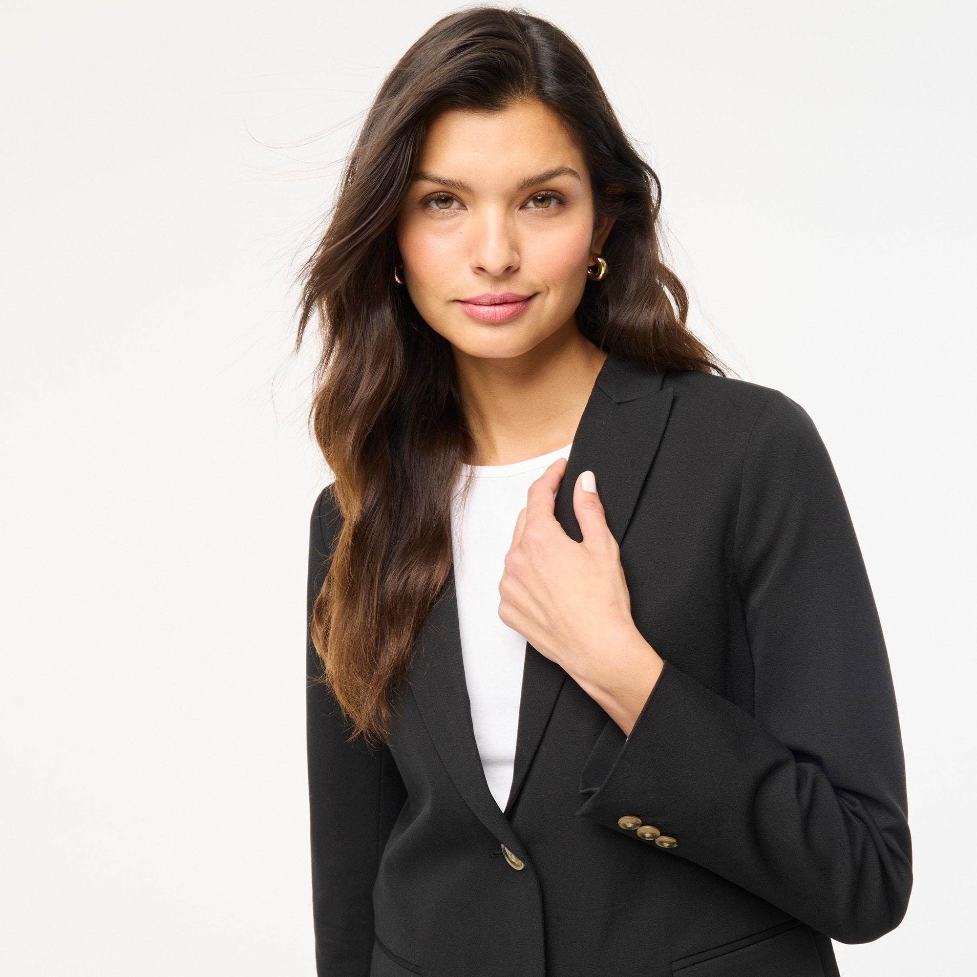 Cotton-blend two-button blazer Product Image