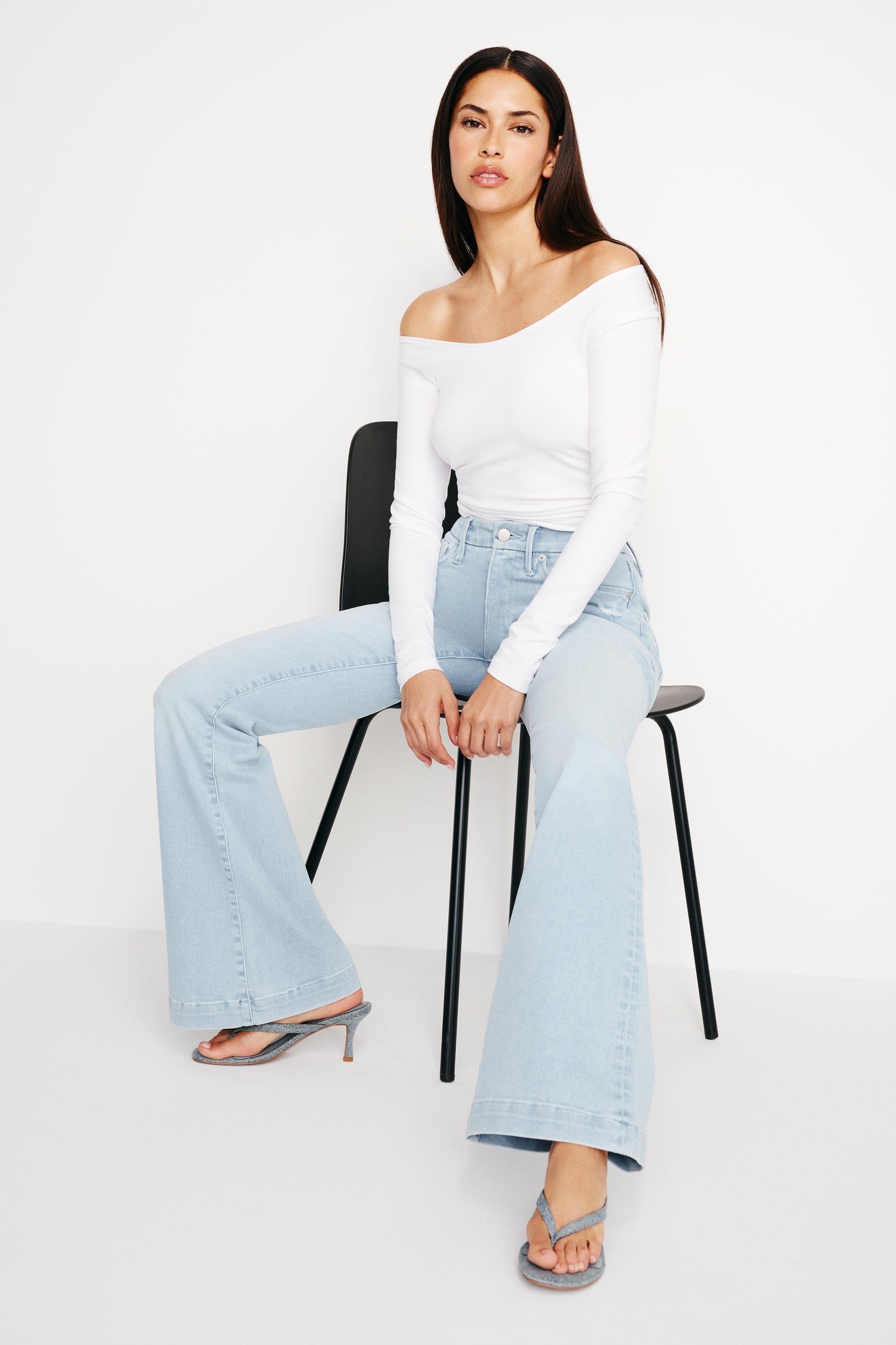 ALWAYS FITS GOOD LEGS FLARE JEANS | INDIGO657 Product Image