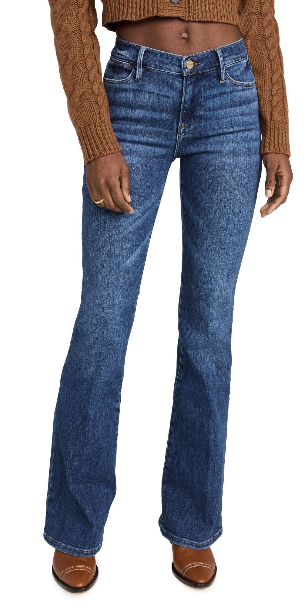 Womens Le High Flared Leg Jeans product image