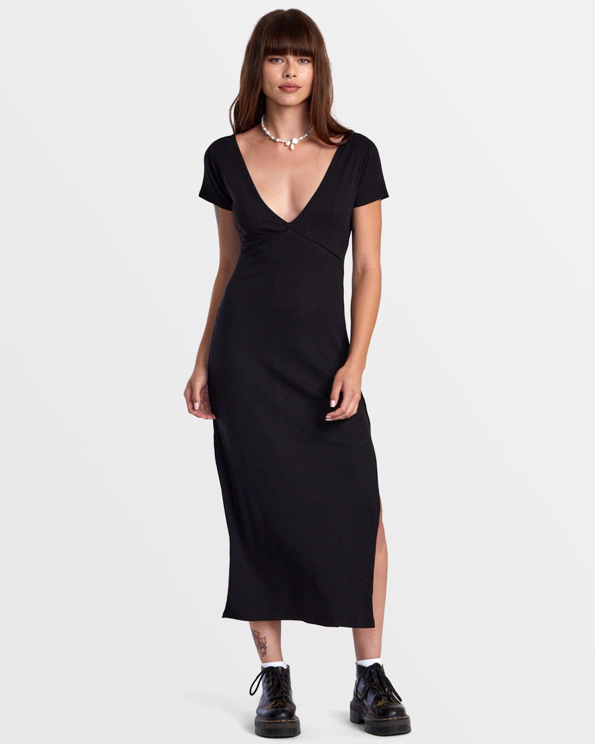 Smitten Midi Dress - Black Product Image