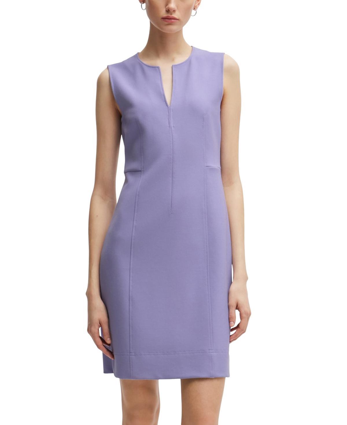 Womens Sleeveless Dress with Notch Neckline Product Image