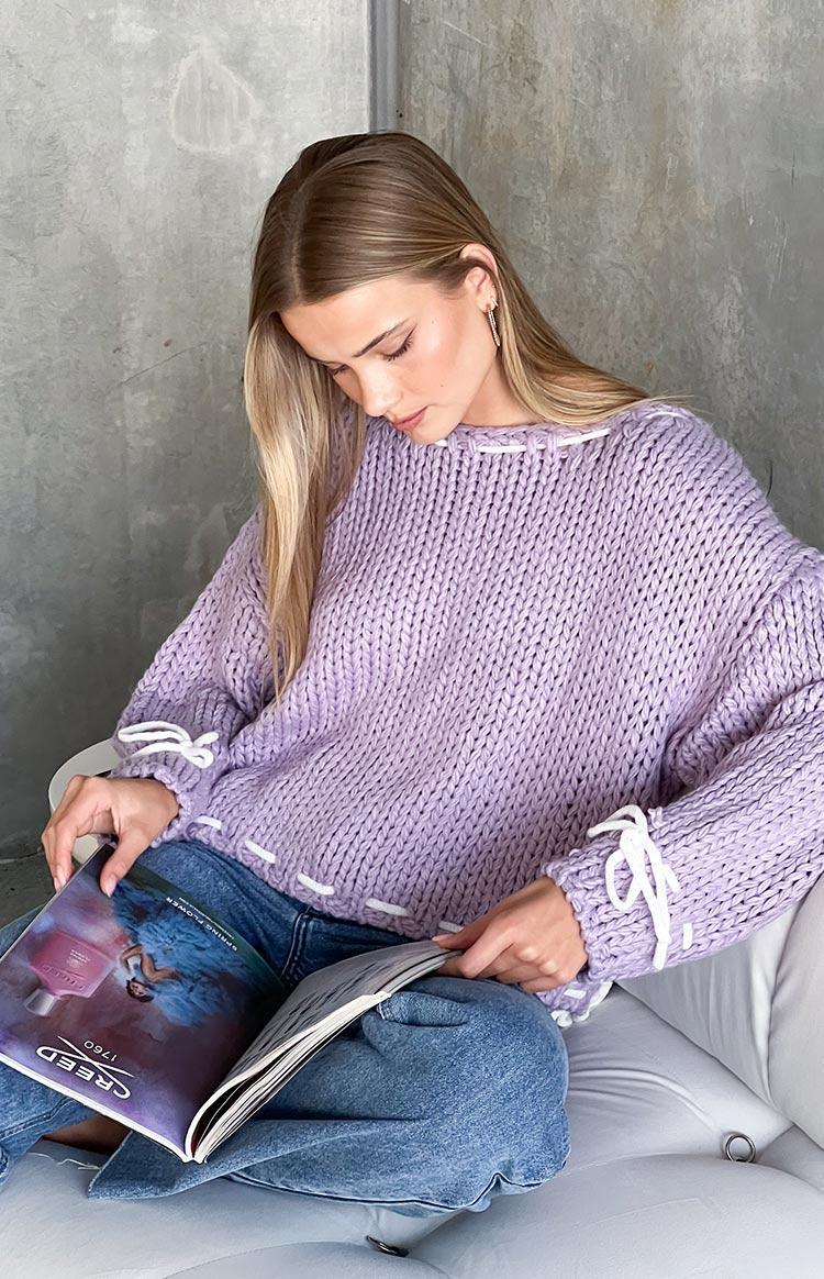 Bea Lilac Sweater Product Image