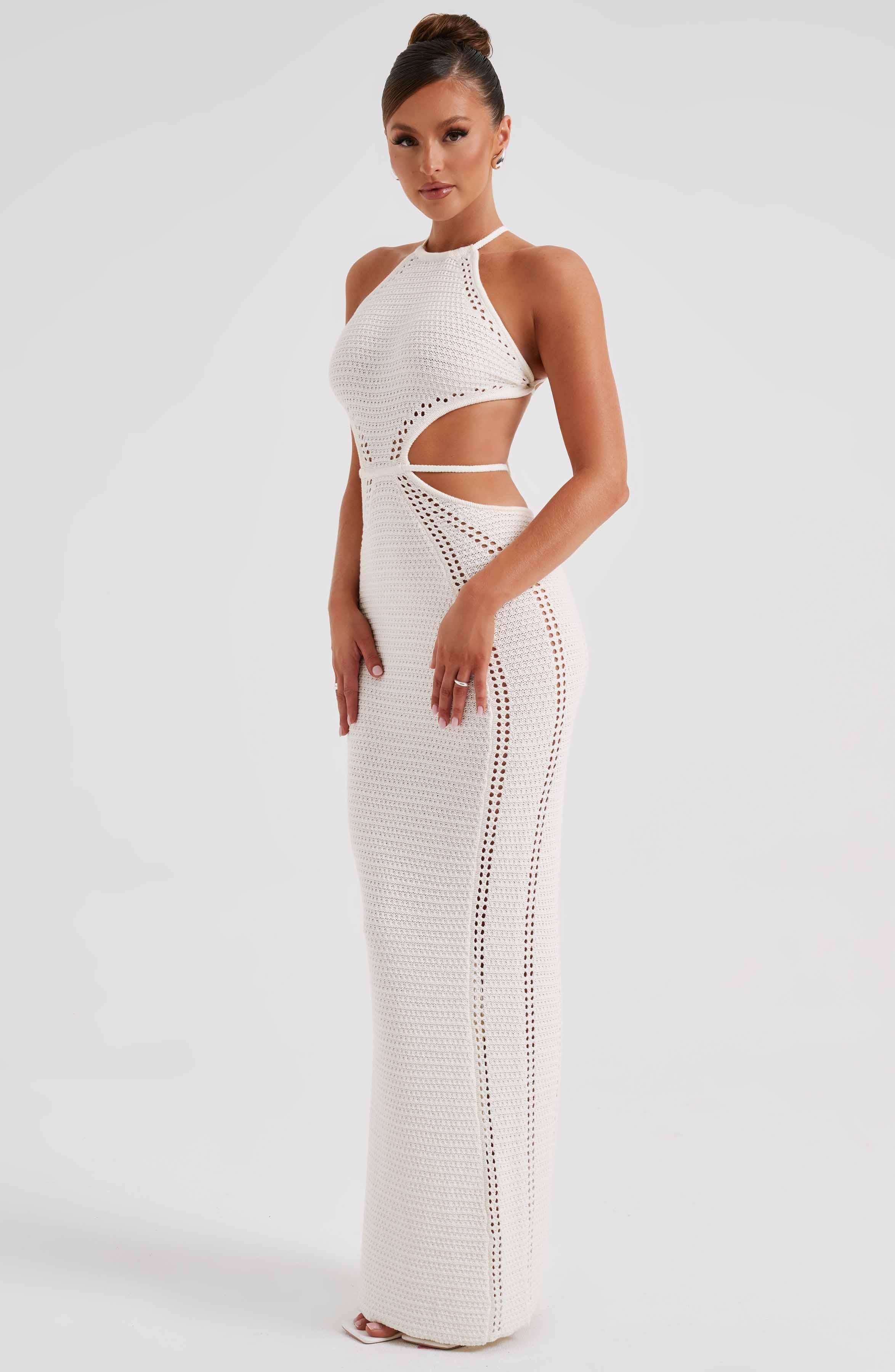 Delia Maxi Dress - White Product Image