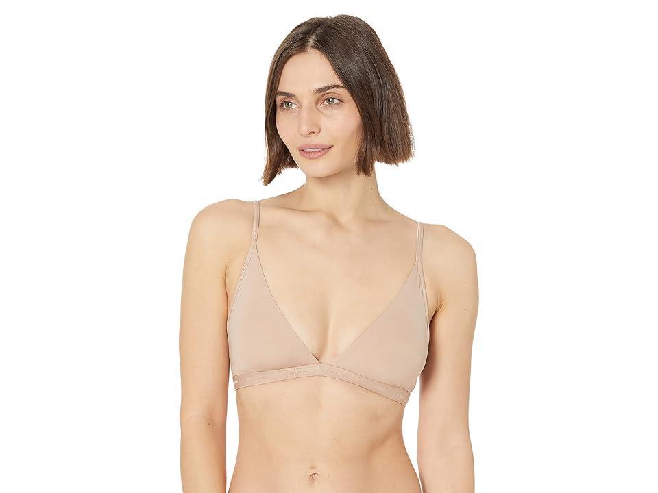 Calvin Klein Womens Form To Body Lightly Lined Triangle Bralette QF6758 Product Image