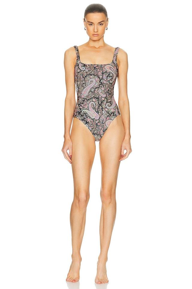 Etro One Piece Swimsuit in Black Product Image