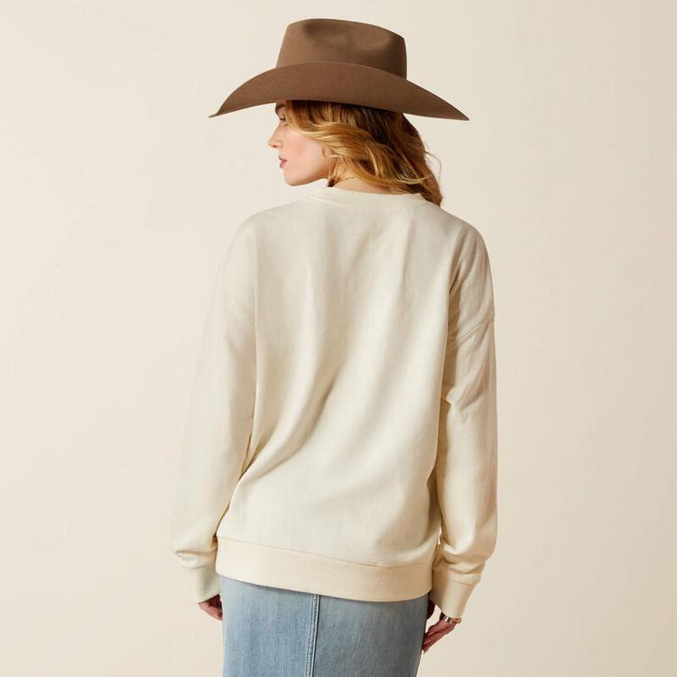 Ariat® Ladies' Whisper White Moonstone Sweatshirt Product Image