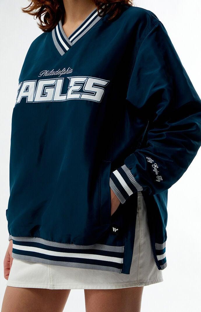 Women's NFL Wild Collective x PacSun Philadelphia Eagles Windbreaker Sweatshirt Product Image