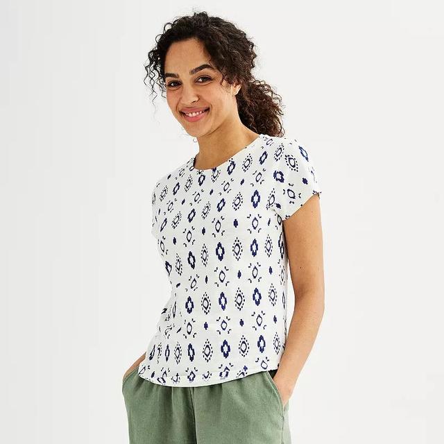 Womens Sonoma Goods For Life Short-Sleeve Crew Tee Product Image