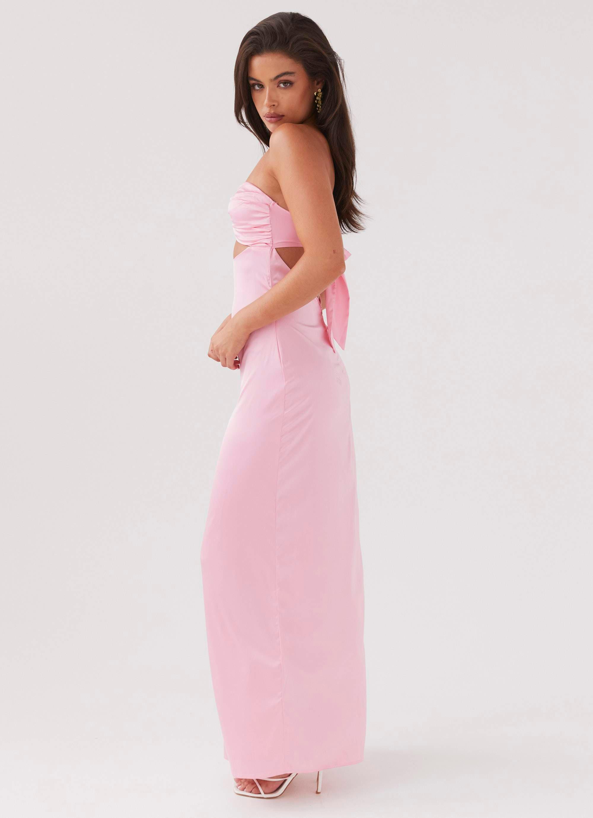 Tropicana Satin Maxi Dress - Candy Product Image