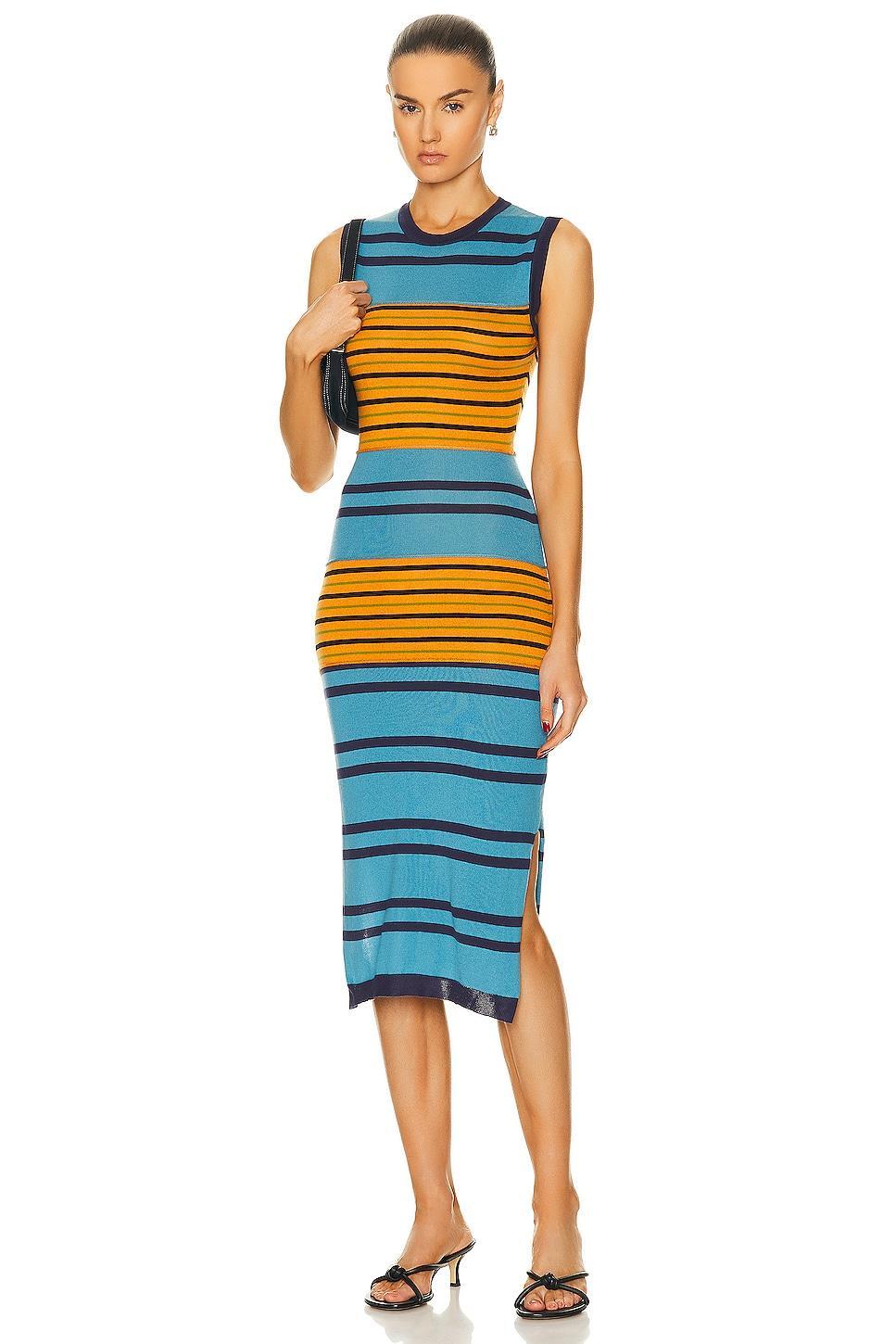 Marni Striped Dress in Blue Product Image