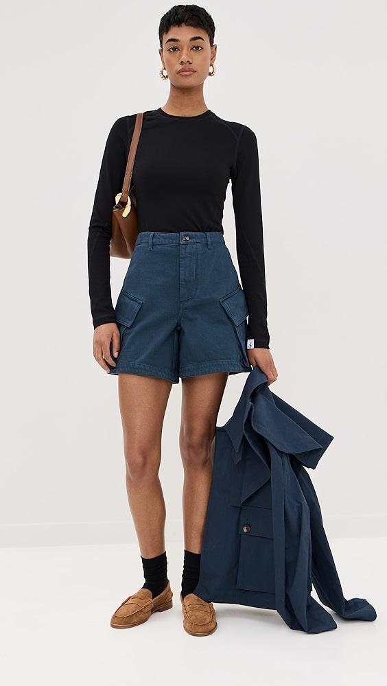 JW Anderson Anchor Embroidery Panelled Top | Shopbop Product Image