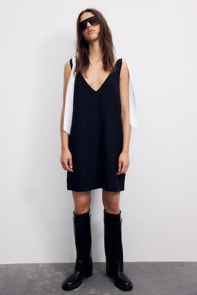 A-Line Tie-Strap Dress Product Image