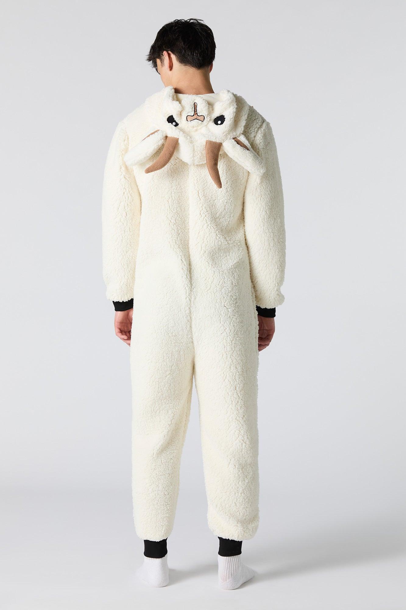 3D GOAT Sherpa Onesie Male Product Image