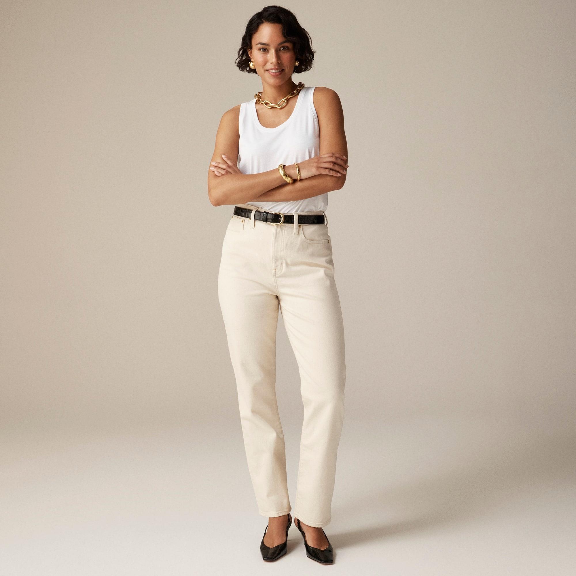 Classic straight jean in ecru product image