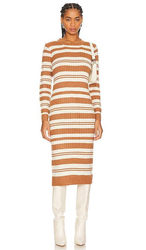 Duo Striped Sweater Dress Product Image