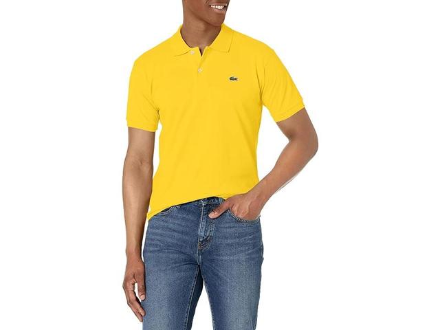 Lacoste L1212 Classic Short Sleeve Pique Polo Shirt (Daffodil ) Men's Short Sleeve Knit Product Image